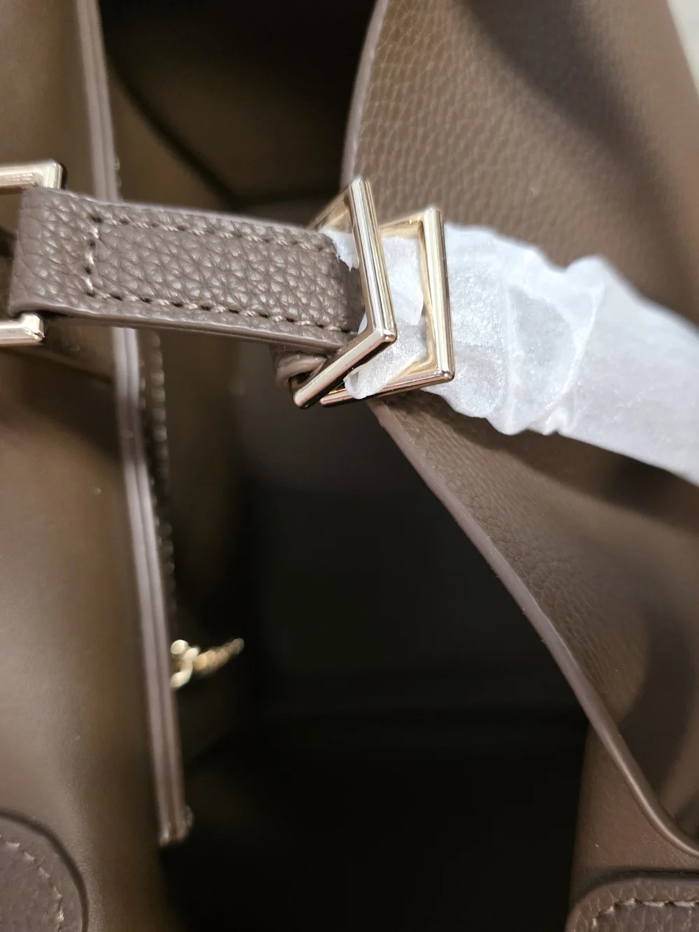 Valentino Orlandi Brown Pebbled Leather Tote
